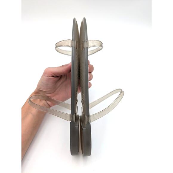 Stuart Weitzman Sawyer Slide Sandals Slip-On Women's Grey Size US9B EU39.5 - Picture 10 of 13